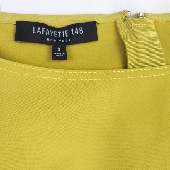 New Lafayette 148 New York Stunning Lime Dress Size S - Picture 3 of 16